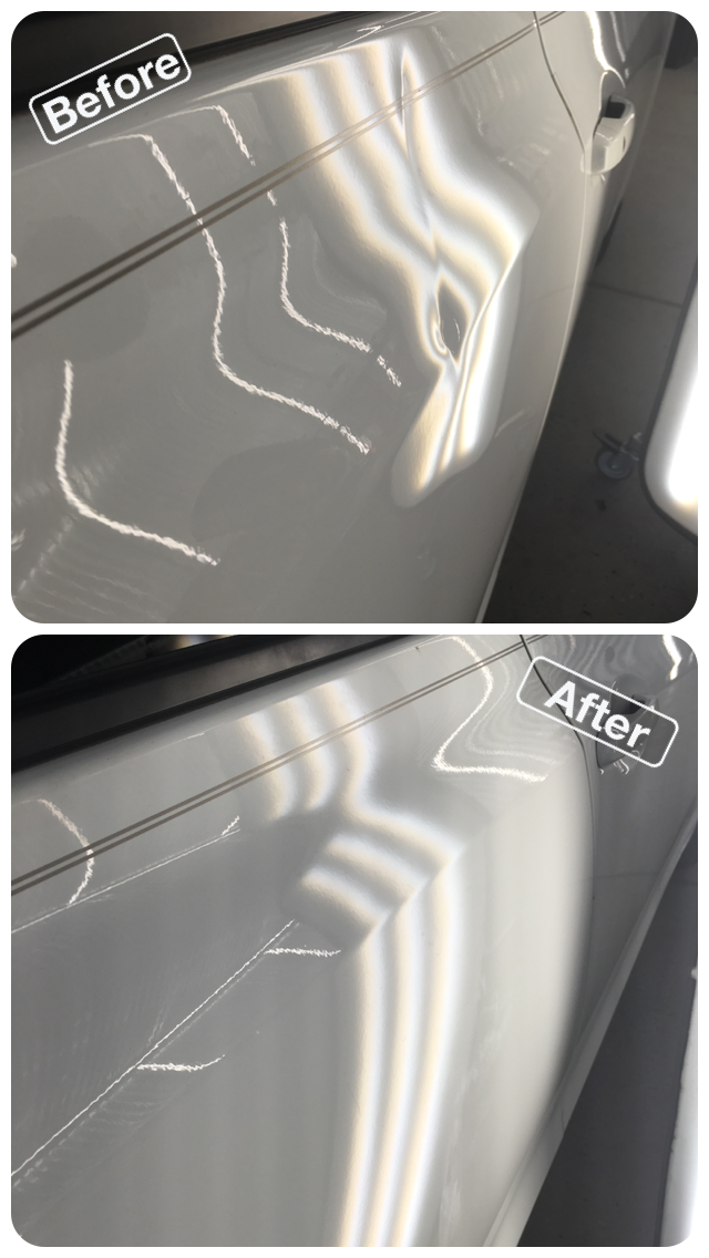  Sharp and deep: every dent techicians nightmare. 